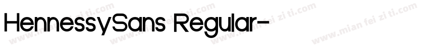 HennessySans Regular字体转换